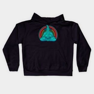 Rainbow Wizard (larger image) Kids Hoodie